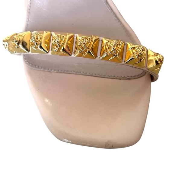 STUART WEITZMAN Blush Pink Rosist 100 Stud Open Toe Ankle Strap Sandal Size 36 - Picture 3 of 12